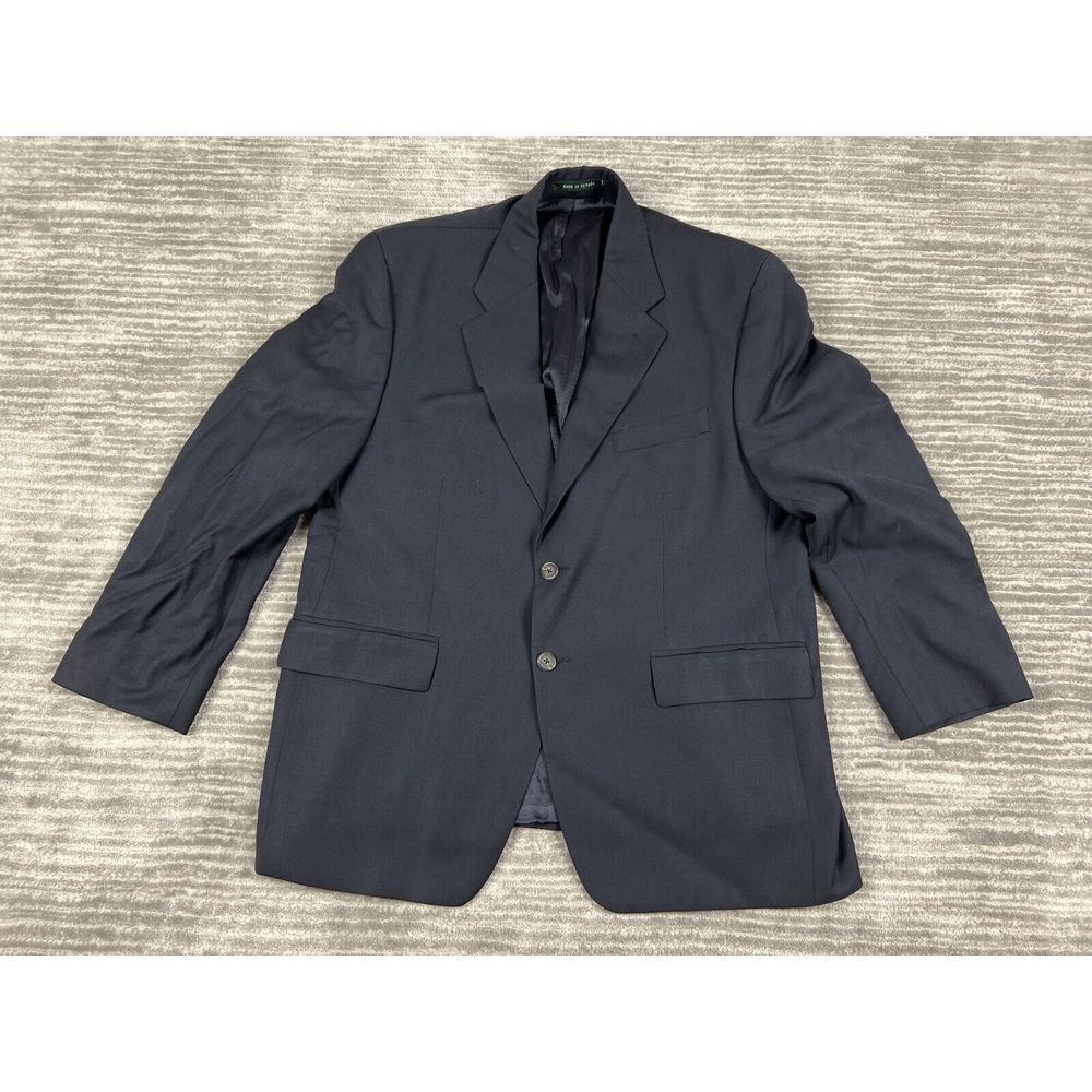 Ralph Lauren Blazer Mens 42S Blue Sport Coat Jacket 2 Button Wool LRL
